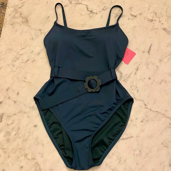 Kate Spade Other - KATE SPADE NWT Green One-Piece Swimsuit Sz L 8-10